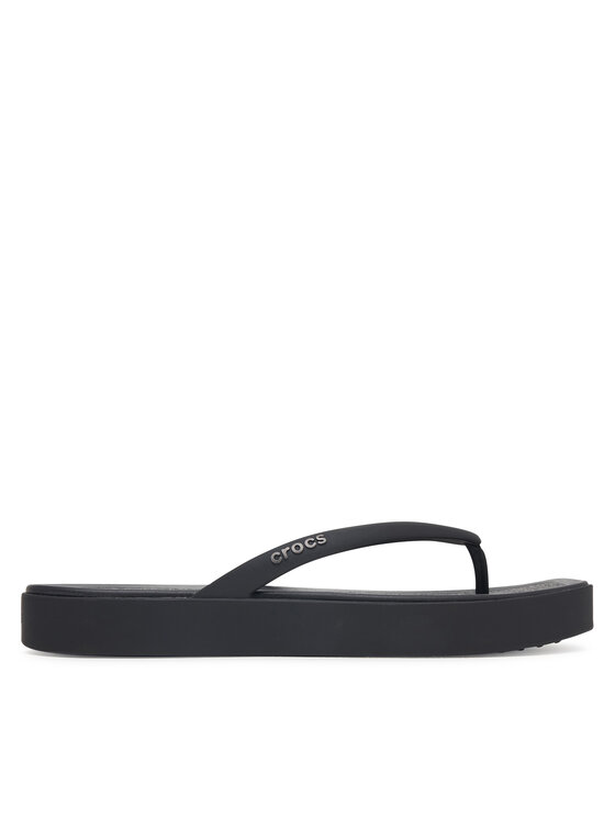 Crocs Crocs Infradito Miami Square Flatform Flip 214161 Nero