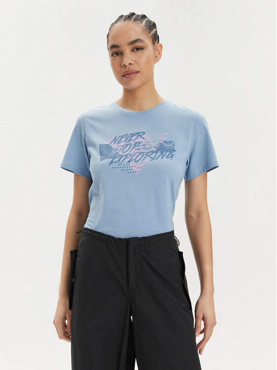 The North Face The North Face Technisches T-Shirt Foundation Traces NF0A882U Blau Regular Fit
