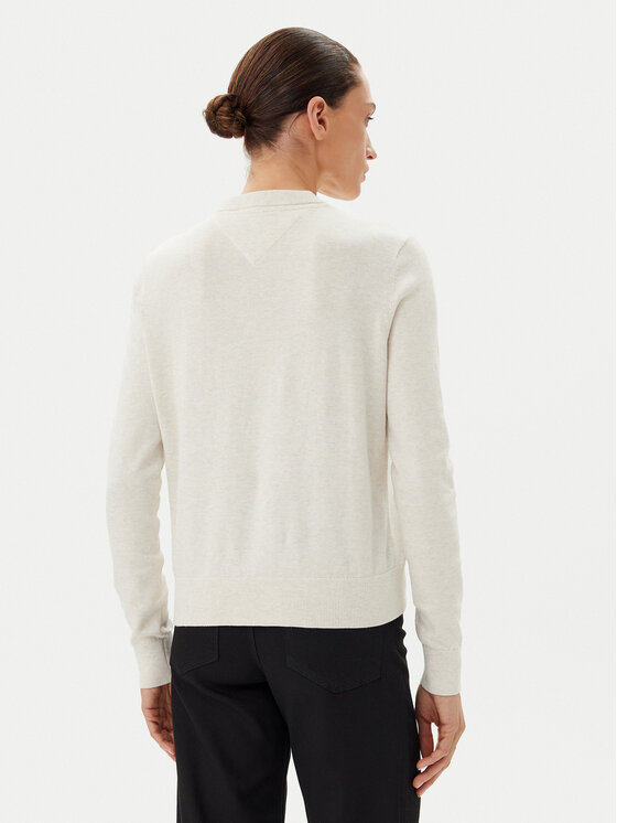 Tommy Jeans Tommy Jeans Sweter Essential DW0DW20159 Beżowy Regular Fit