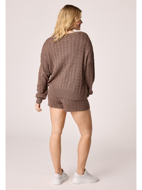 LAURELLA LAURELLA Sweter 6TU035 Brązowy Regular Fit
