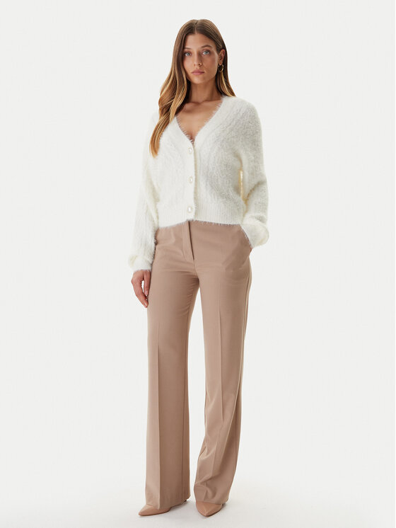 Guess Guess Kardigán W5BR0D Z3BH0 Ekru Relaxed Fit