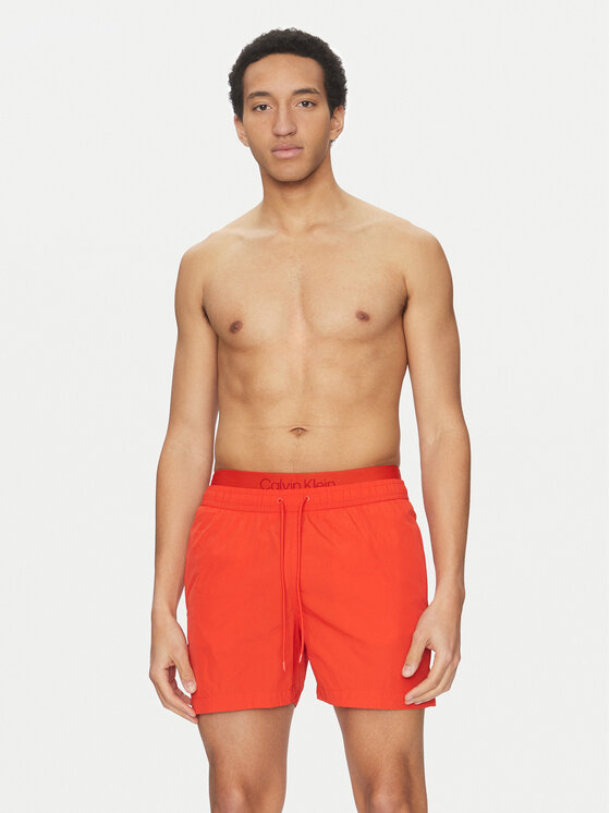 Calvin Klein Swimwear Calvin Klein Swimwear Kopalne hlače KM0KM01104 Rdeča Regular Fit