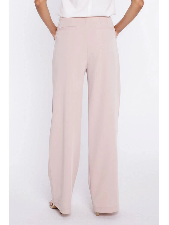 NIFE NIFE Kalhoty z materiálu SD138 Béžová Modern Relaxed Fit