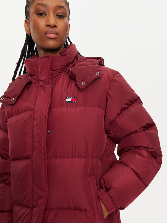 Tommy Jeans Tommy Jeans Vatovaná bunda Alaska DW0DW18860 Bordó Regular Fit