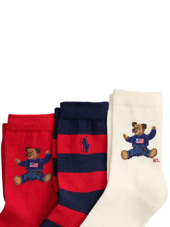 Polo Ralph Lauren Polo Ralph Lauren 3er-Set hohe Kindersocken 446P03263001 Bunt