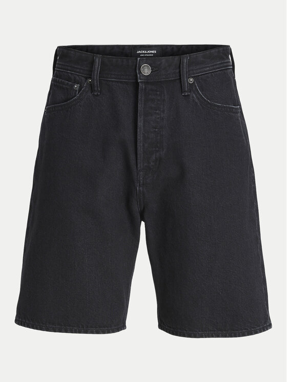 Jack & Jones Jack & Jones Szorty jeansowe Tony 12249068 Czarny Loose Fit