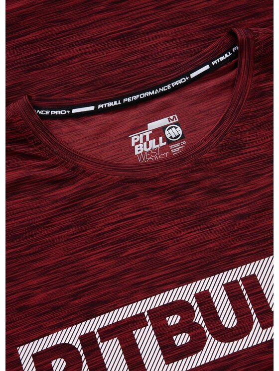 PITBULL PITBULL Koszulka techniczna Koszulka Casual Sport Hilltop 3XL Bordowy Regular Fit