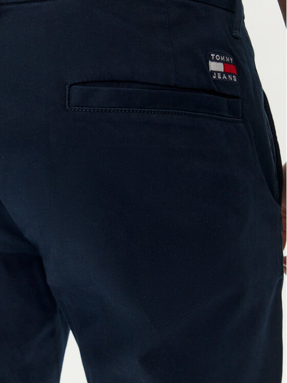 Tommy Jeans Tommy Jeans Chinosy Austin DM0DM19166 Granatowy Slim Fit
