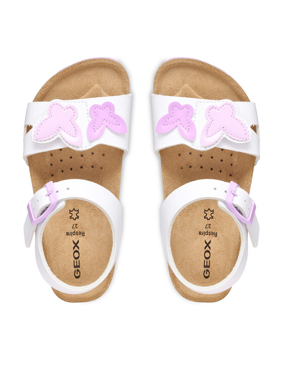 Geox Geox Sandali J Adriel Girl J658MA 05402 C0406 D Bianco