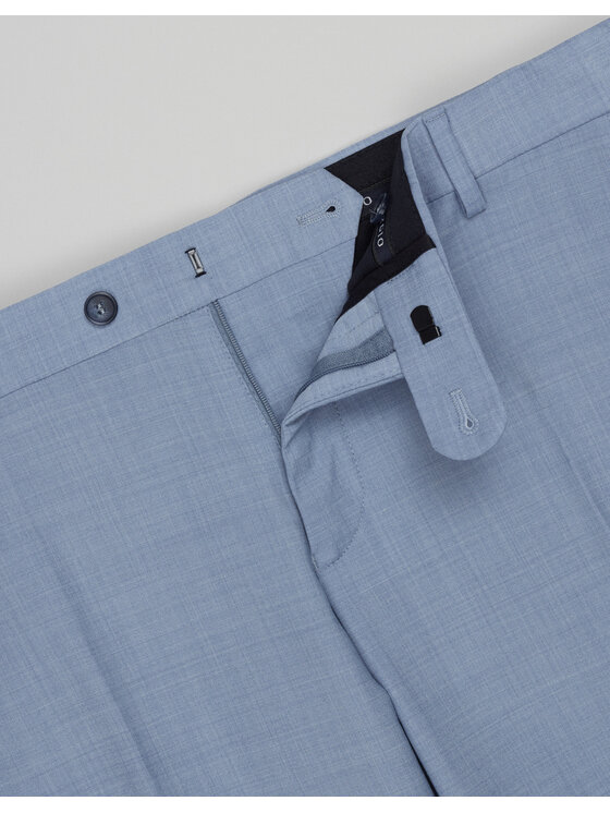 Borgio Borgio Spodnie garniturowe bardi Niebieski Slim Fit