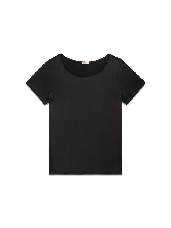 Oltre Oltre Bluzka 2421R002970N033 Czarny Regular Fit