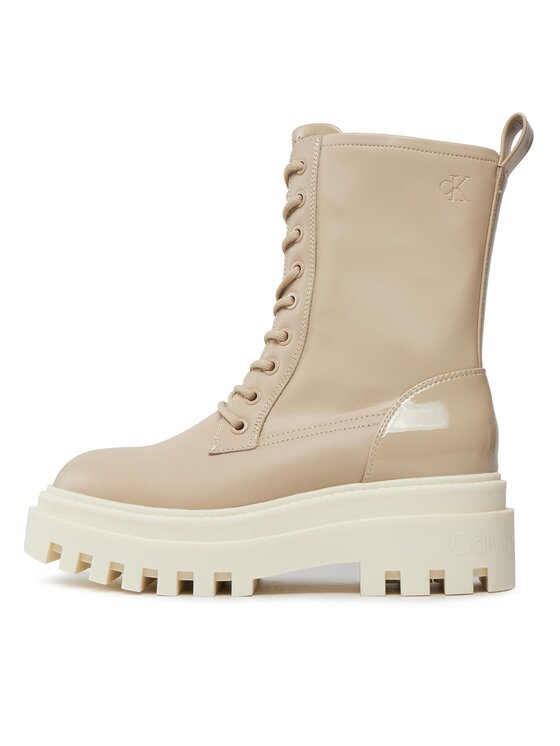 Calvin Klein Jeans Calvin Klein Jeans Черевики туристичні Chunky Laceup Lth Mg Sat YW0YW01285 Бежевий