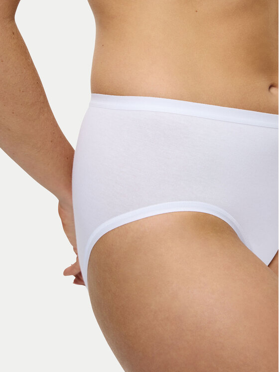 Triumph Triumph Figi klasyczne z wysokim stanem Sense Of Cotton 10224970 Biały