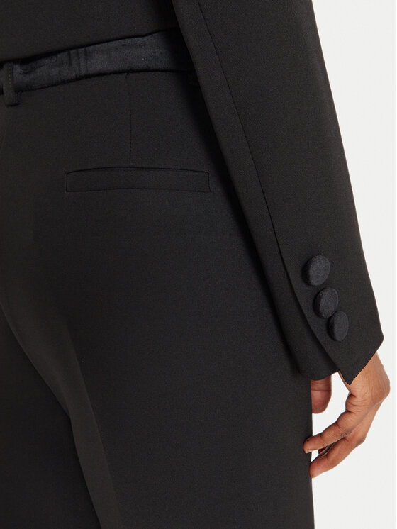 ViCOLO ViCOLO Bavlnené nohavice TS0316 Čierna Regular Fit