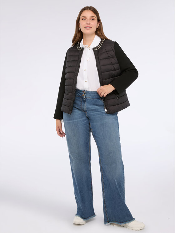 Fiorella Rubino Fiorella Rubino Kurtka puchowa F440T001341N033 Czarny A-Line Fit
