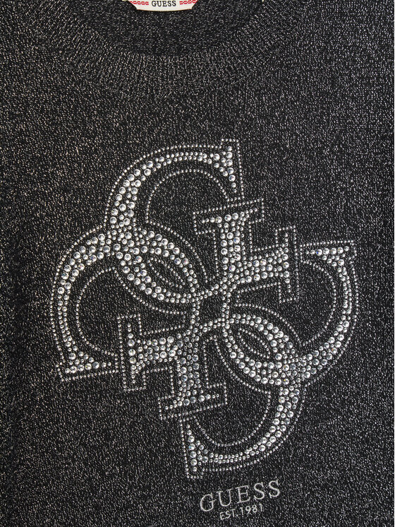 Guess Guess Džemperis J5YR01 Z3FP0 Melns Regular Fit
