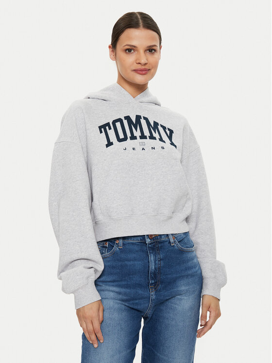 Tommy Jeans Tommy Jeans Sweatshirt Varsity DW0DW19291 Grau Relaxed Fit