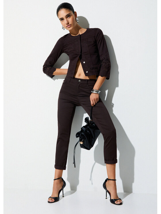 Liu Jo Liu Jo Pantaloni di tessuto WA6255T373A91109 Marrone Regular Fit