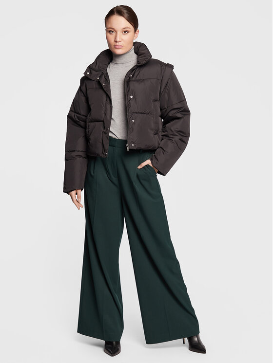 Giubbotto piumino Mei 17765 Nero Cropped Fit