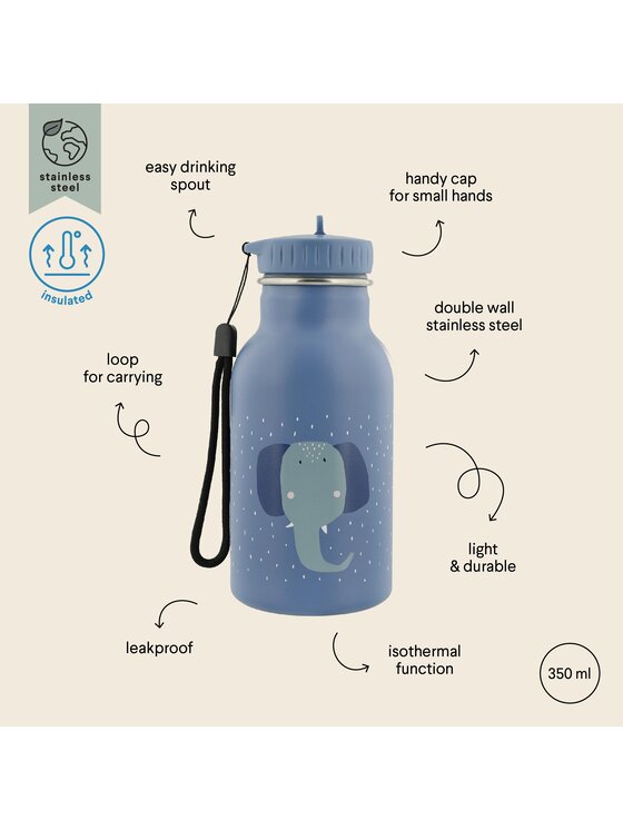 Trixie Baby Trixie Baby Butelka termiczna Termiczna butelka 350 ml - Słoń Niebieski