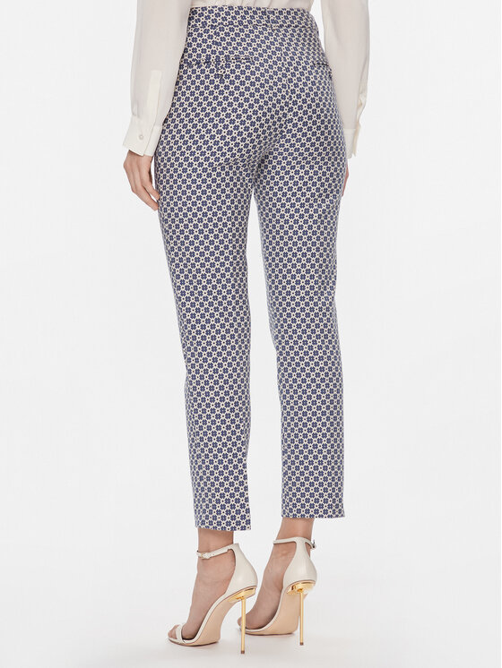 Weekend Max Mara Weekend Max Mara Kalhoty z materiálu Odile 2415131041 Tmavomodrá Regular Fit