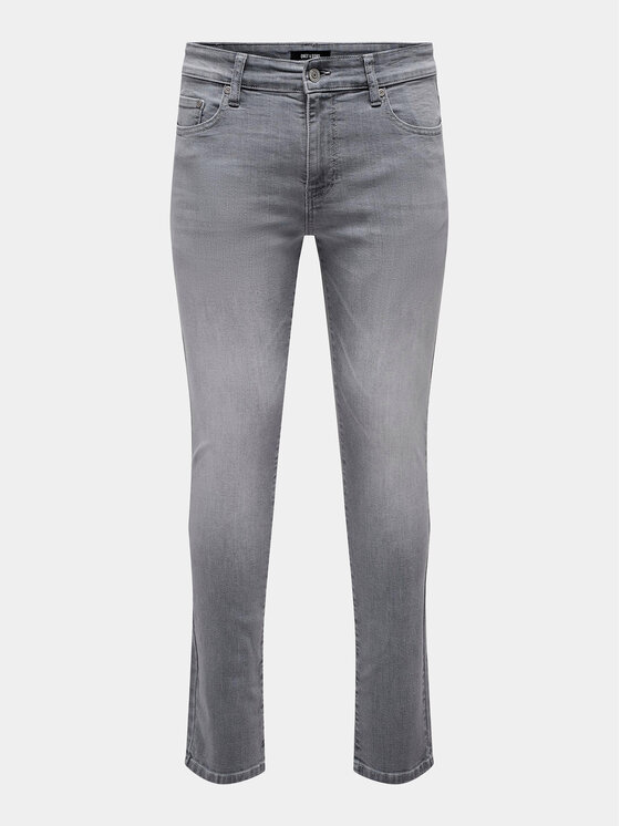 Only & Sons Only & Sons Jeansy Loom 22028265 Szary Slim Fit