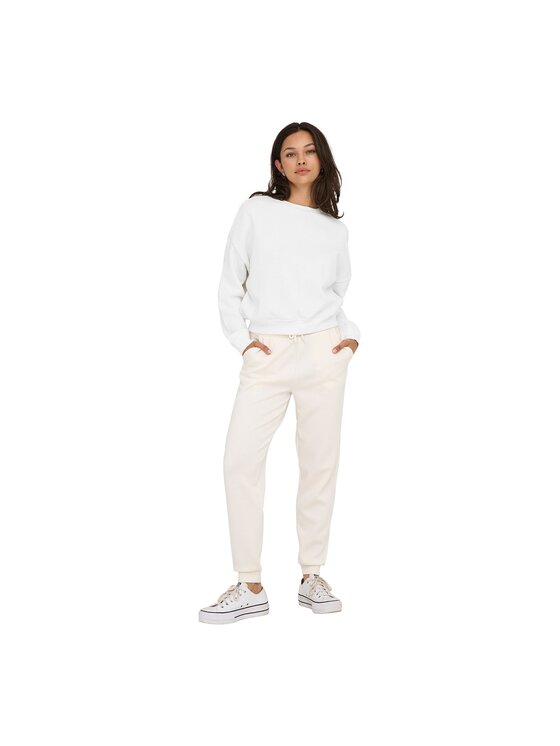 ONLY ONLY Sweter 30952 Biały Comfortable Fit