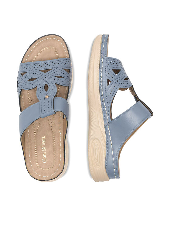 Clara Barson Clara Barson Pantoletten WYL0510-28 Blau
