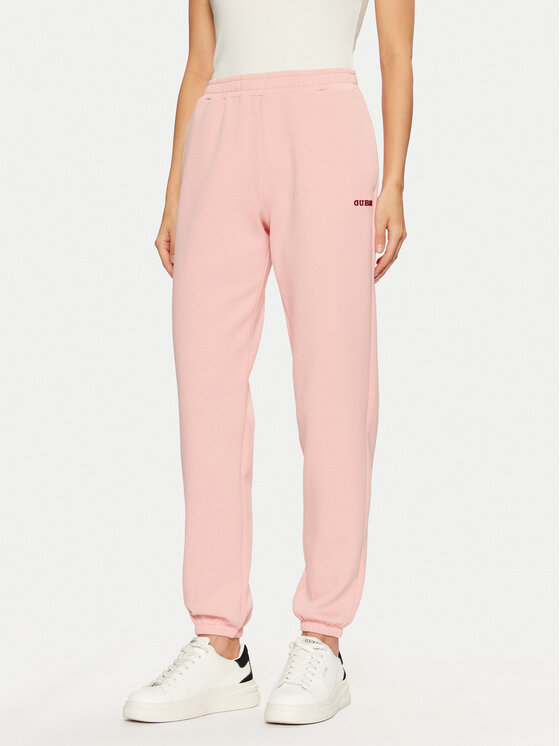 Guess Teplákové nohavice V5RB02 KCLD1 Ružová Regular Fit