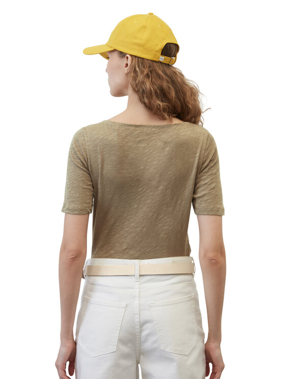 Marc O'Polo Marc O'Polo T-Shirt 302226151399 Καφέ Regular Fit