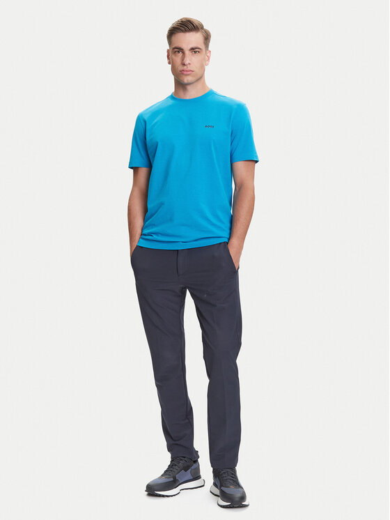 BOSS BOSS T-krekls 50506373 Tirkīzs Regular Fit
