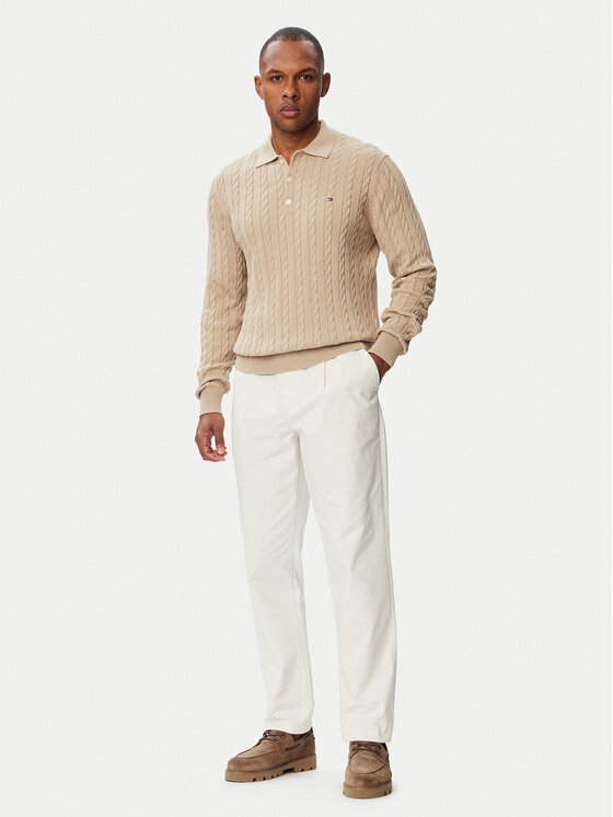 Tommy Hilfiger Tommy Hilfiger Kampsun Classic MW0MW41955 Helebeež Regular Fit