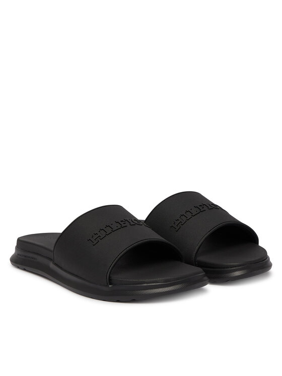 Tommy Hilfiger Tommy Hilfiger Klapki Dual Density Hilfiger Pool Slide FM0FM05797 Czarny
