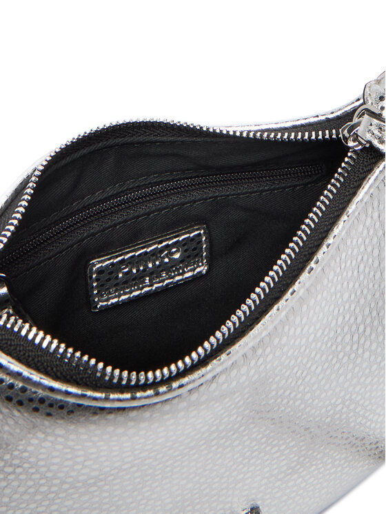 PINKO PINKO Geantă Half Moon Baby C + Manico Al 25-26 PLTT 105913 A2WD Argintiu