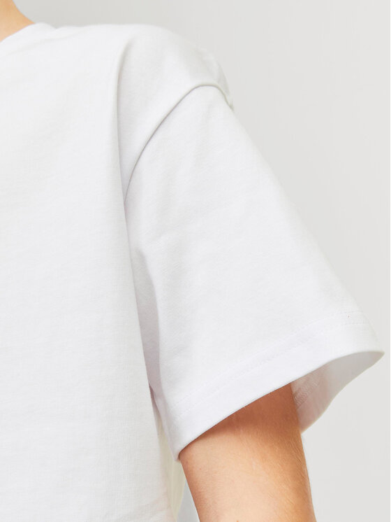 Jack&Jones Junior Jack&Jones Junior T-shirt Vesterbro 12242827 Bijela Loose Fit