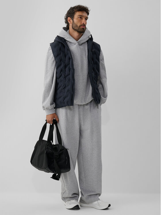 4F 4F Kamizelka URBAN COMMUTER Czarny Regular Fit