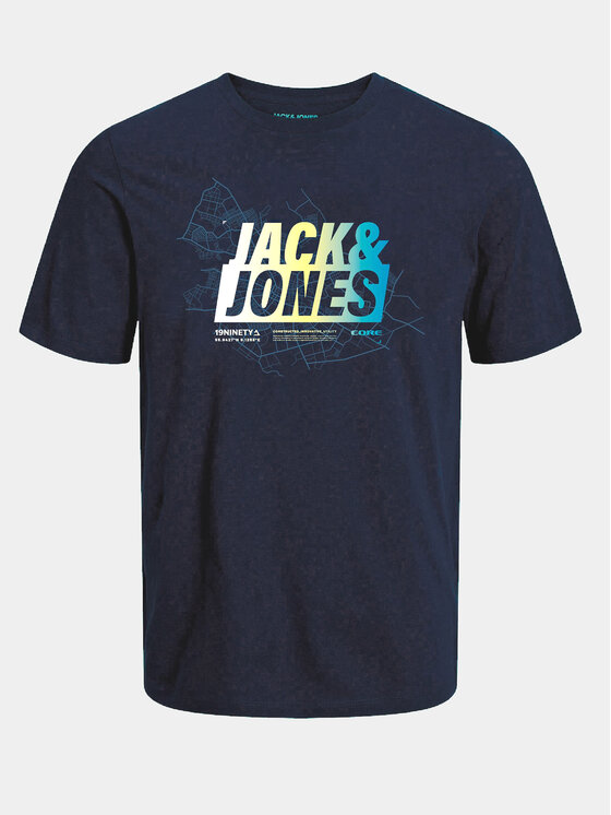 Jack&Jones Jack&Jones T-shirt Map 12257908 Tamnoplava Regular Fit