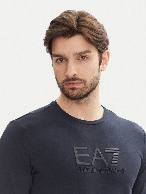 EA7 Emporio Armani EA7 Emporio Armani Hosszú ujjú 7M000227 AF10373 UB102 Sötétkék Slim Fit