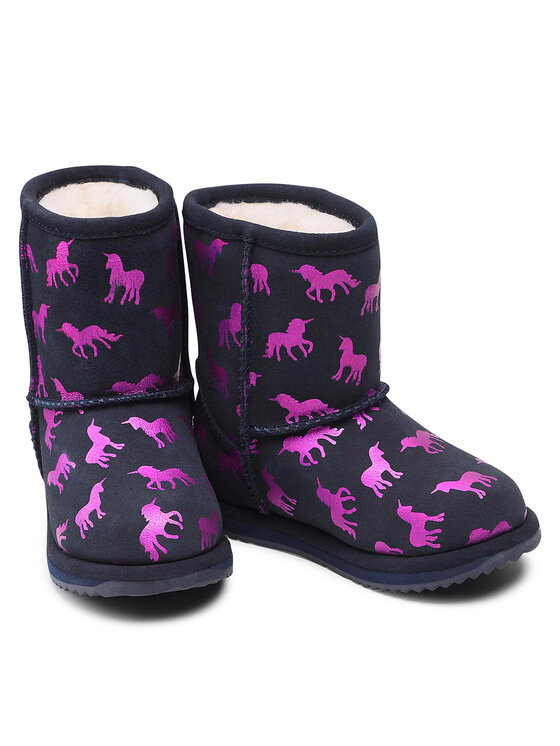 EMU Australia EMU Australia Stivali da neve Rainbow Unicorn Brumby K12373 Nero