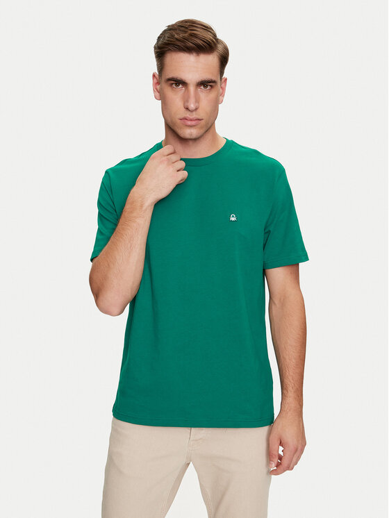 United Colors Of Benetton Tricou 3MI5J1AF7 Verde Regular Fit