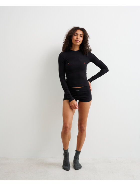 Le Songe Le Songe Longsleeve CHERRY Czarny Basic Fit