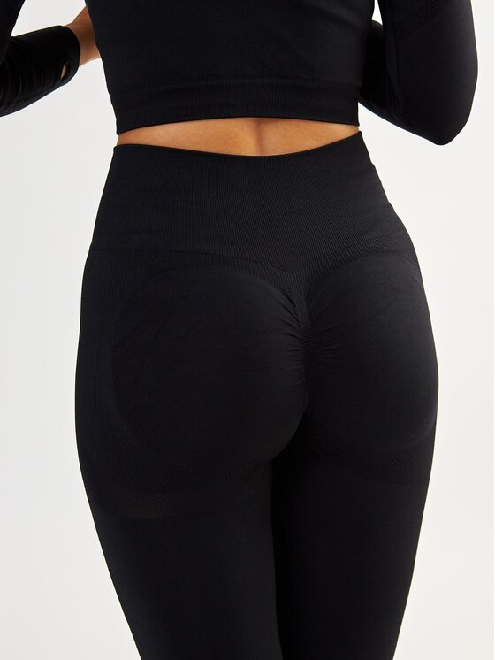 BeShaped BeShaped Legginsy Modelujące - Power Up! Czarny Shaping Fit