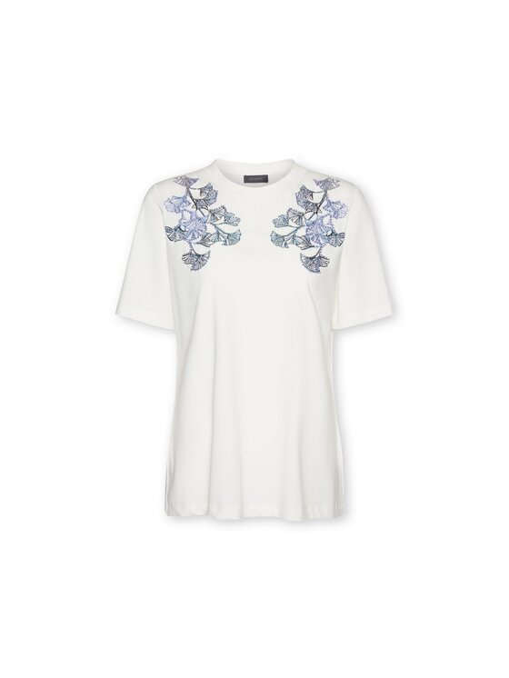 Elena Mirò Elena Mirò T-Shirt G341Z100563N011 Biały Regular Fit