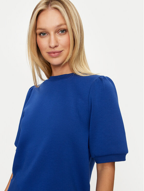 Vila Vila Bluză Reflect 14097562 Albastru Loose Fit