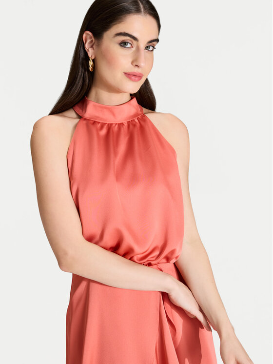 Swing Swing Sukienka koktajlowa 5AH04500 Pomarańczowy Regular Fit