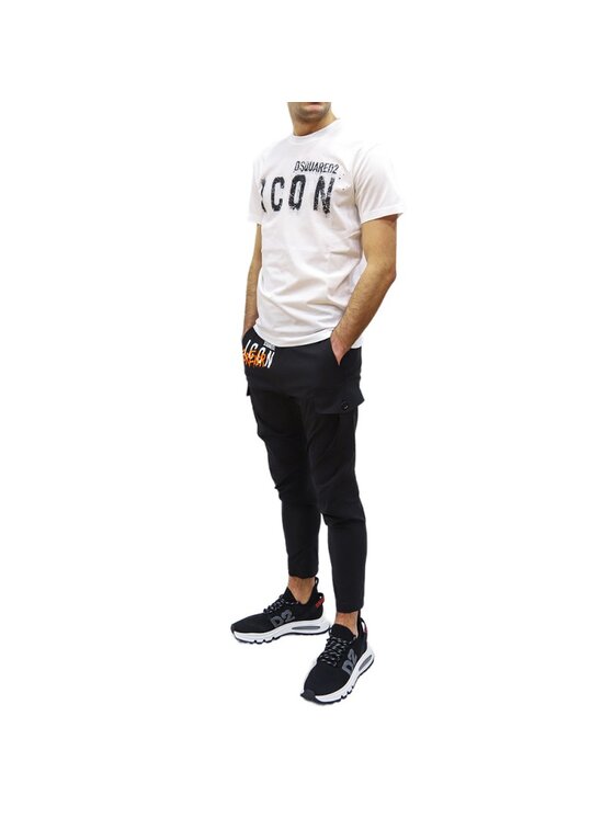 Dsquared2 Dsquared2 T-Shirt S79GC0039 S23009 100 Biały Regular Fit