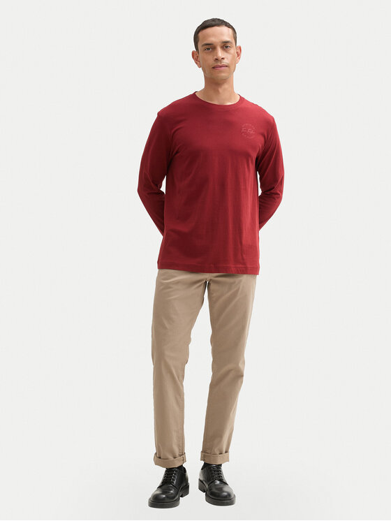 Tom Tailor Tom Tailor Hosszú ujjú 1043992 Piros Regular Fit