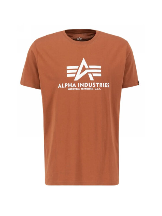 Alpha Industries Alpha Industries T-Shirt AI.100501-709-XXL Brązowy Basic Fit