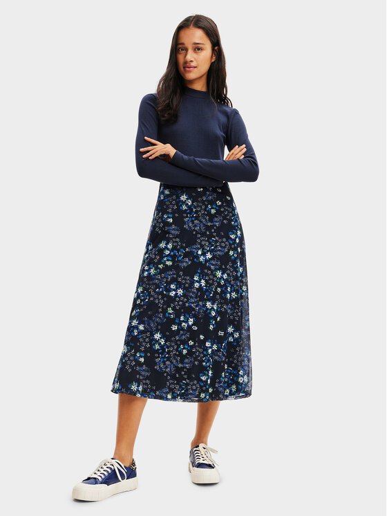 Desigual Desigual Ikdienas kleita 23WWVK11 Zils Regular Fit