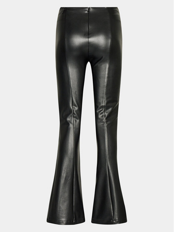 Guess Guess Pantaloni in similpelle Nia W3BB18 K8S30 Nero Regular Fit